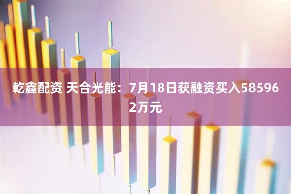 乾鑫配资 天合光能：7月18日获融资买入585962万元